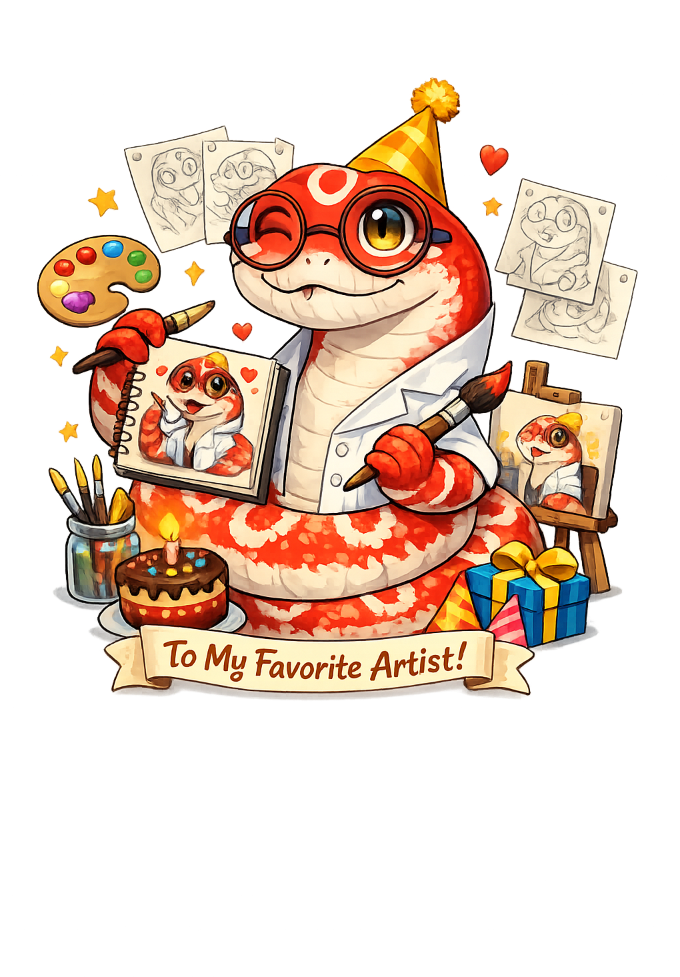 To My Favorite Artist - Red Snake Artwork